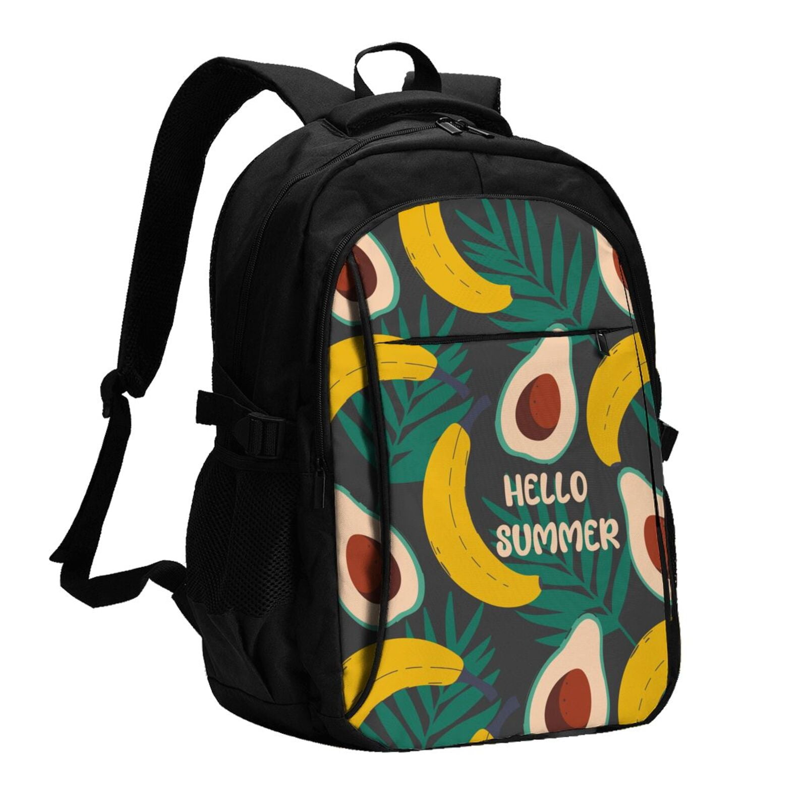 Xecao Banana And Avocado for Travel Laptop Backpack, USB-Charging ...