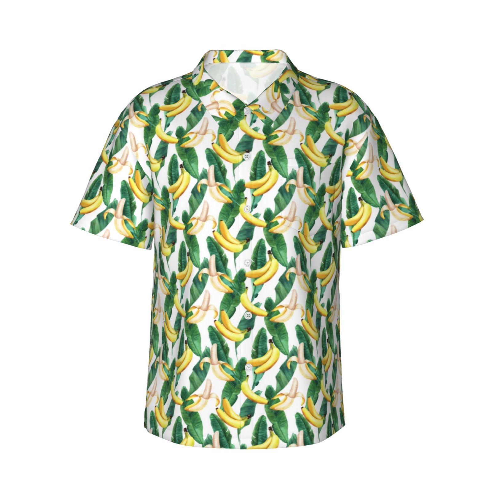 Xecao Banana Tree Leaves Print Hawaiian shirt - A Stylish Short-Sleeve ...