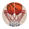 thumbnail image 1 of Xecao Basketball Shot Pattern Christmas Tree Skirt Round Xmas Tree Mat Base Cover for Holiday Home Decorations-48", 1 of 6