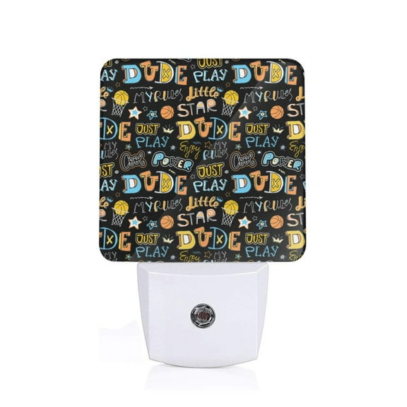 Xecao Basketball for Night Light - a Wall-mounted LED Fixture with A Dusk-to-dawn Sensor, Ideal for Bedrooms, Bathrooms, Hallways, and Kitchens-EU