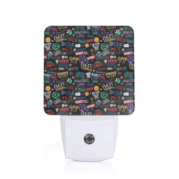 Xecao Basketball for Night Light - a Wall-mounted LED Fixture with A Dusk-to-dawn Sensor, Ideal for Bedrooms, Bathrooms, Hallways, and Kitchens-UK