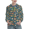 thumbnail image 1 of Xecao Beach Dog Pattern Hoodies for Women Sweatshirts Long Sleeve Sweatshirts Pullover Outfits with Pocket-X-Large, 1 of 7