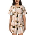 thumbnail image 1 of Xecao Beagle Dog On Brown print Swimsuit for women, Summer-ready, sporty style.Quick-dry fabric. Many sizes & colors., 1 of 9