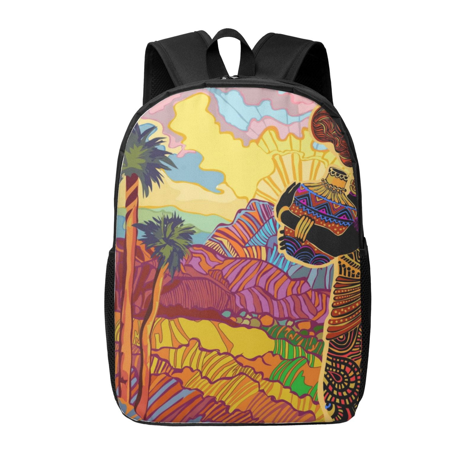 Xecao Beautiful African Woman print Travel Backpack, Large Computer ...