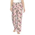 thumbnail image 1 of Xecao Beautiful Butterflies and Hearts Women's Straight Lounge Pajama Pants: The Epitome of Relaxed Sleepwear, 1 of 9