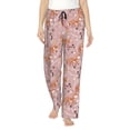 thumbnail image 1 of Xecao Beautiful Fox Women's Straight Lounge Pajama Pants: The Epitome of Relaxed Sleepwear, 1 of 9