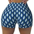 thumbnail image 1 of Xecao Beautiful King Penguin Pattern Print Workout Shorts for Women Soft Smooth Gym Yoga Scrunch Active Tennis Workout Running Shorts, 1 of 9
