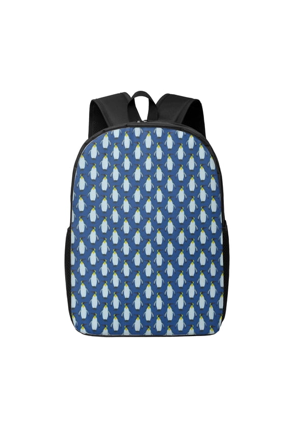 Beautiful King Penguin Pattern print Travel Backpack, Large Computer Backpack for Men Women, College School Rucksack Book Bag