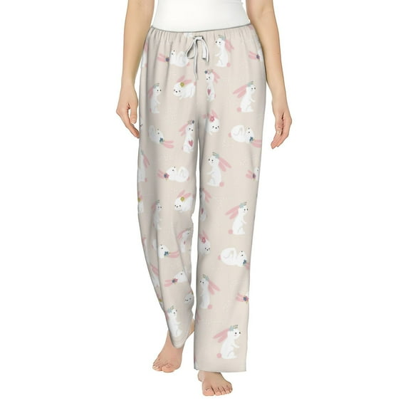 Xecao Beautiful Rabbit Women's Straight Lounge Pajama Pants: The Epitome of Relaxed Sleepwear