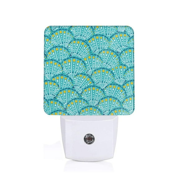 Xecao Beautiful Seashells for Night Light - a Wall-mounted LED Fixture with A Dusk-to-dawn Sensor, Ideal for Bedrooms, Bathrooms, Hallways, and Kitchens-US