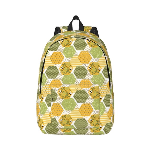 Xecao Bee honey for Canvas College Laptop Backpack, Durable Rucksack Travel Notebook Bag School Backpack Book Bag for Men Women