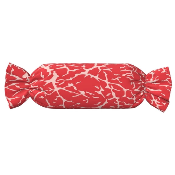 Xecao Beef2 Print+Candy-Inspired Plush Pillow for Men Women Suitable for Beds, Sofas, Game Rooms Drawstring Closure