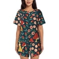 thumbnail image 1 of Xecao Berries and Flowers print Swimsuit for women, Summer-ready, sporty style.Quick-dry fabric. Many sizes & colors., 1 of 9