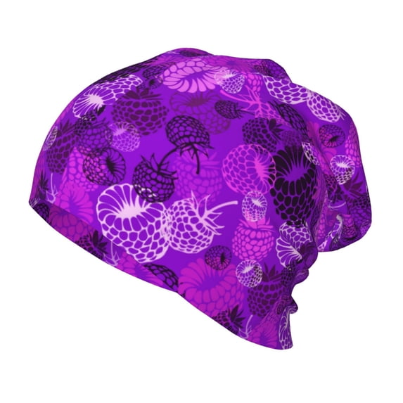 Xecao Berry Raspberry Print Beanie Hat Toddler Girls Boys, Baby Hats Winter Warm Knitted Thermal, Kids Winter Caps
