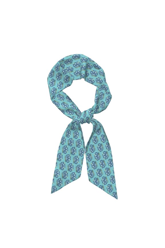 Best Dad Ever Pattern Large Satin Head Scarf - Satin Hair Scarves Silk Bandana Scarf Headscarf Silk Feeling Scarf for Women