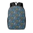 thumbnail image 1 of Xecao Bicycle Colorful print Travel Backpack, Large Computer Backpack for Men Women, College School Rucksack Book Bag, 1 of 5