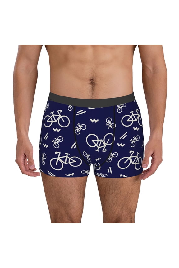 Bicycle1 Print Men's Underwear Boxer Briefs Pack - Your ComfortSoft, Moisture-Wicking, and Breathable Choice for Men's Underwear-X-Large