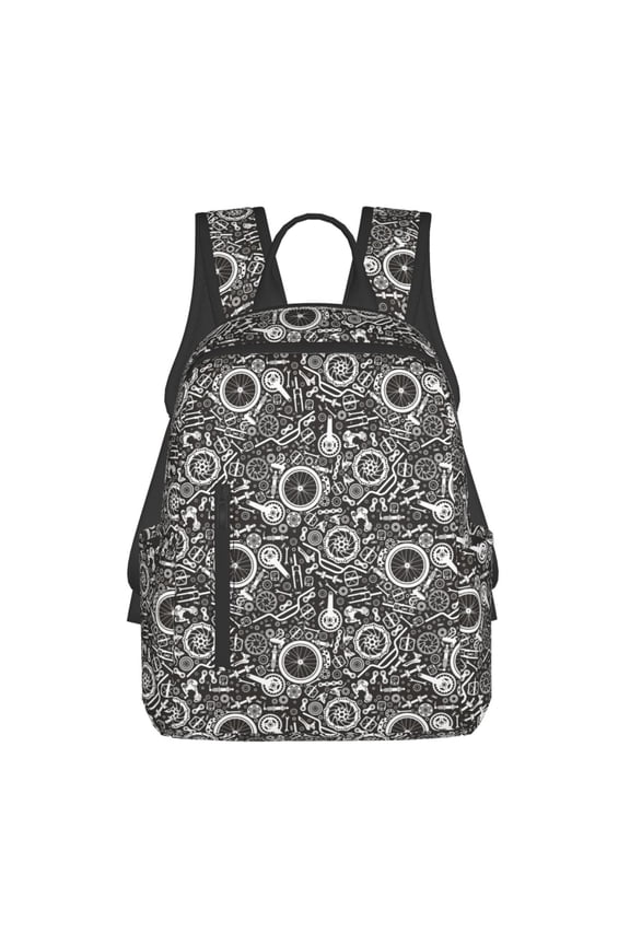 Bicycles Parts print Backpack For women men Aesthetic Lightweight Travel Daypack Simple Cute Backpack For Bookbag