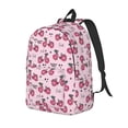 thumbnail image 1 of Xecao Bike with Donut Wheels Canvas College Laptop Backpack, a durable rucksack designed for both men and women, ideal for travel, school, and daily use-Small, 1 of 5