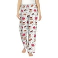 thumbnail image 1 of Xecao Birthday Cake Women's Straight Lounge Pajama Pants: The Epitome of Relaxed Sleepwear, 1 of 9