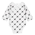 thumbnail image 1 of Xecao Black Rabbit Print Baby unisex-baby Cotton Long-sleeve Bodysuits-6 Months, 1 of 6