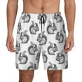 thumbnail image 1 of Xecao Black Squirrel for Men's Swimming Trunks Swim Trunks Quick Dry Swim Shorts with Mesh Lining Funny Swimwear Bathing Suits, 1 of 9