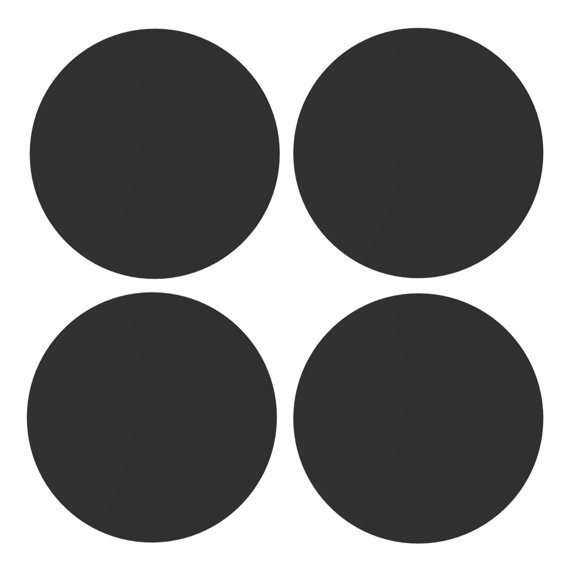Xecao Black for MDF Cork Coaster 4 Pcs,Drink Coasters,Suit for House Warming Gifts New Home ,Coffee Table Decor-Round Shape