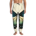 thumbnail image 1 of Xecao Blue Black Butterfly Art Print Active Tech Joggers for Men, Mens Sweatpants Lounge Pants with Pockets-Medium, 1 of 5