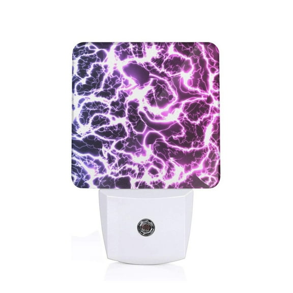 Xecao Blue Lightning for Night Light - a Wall-mounted LED Fixture with A Dusk-to-dawn Sensor, Ideal for Bedrooms, Bathrooms, Hallways, and Kitchens-US