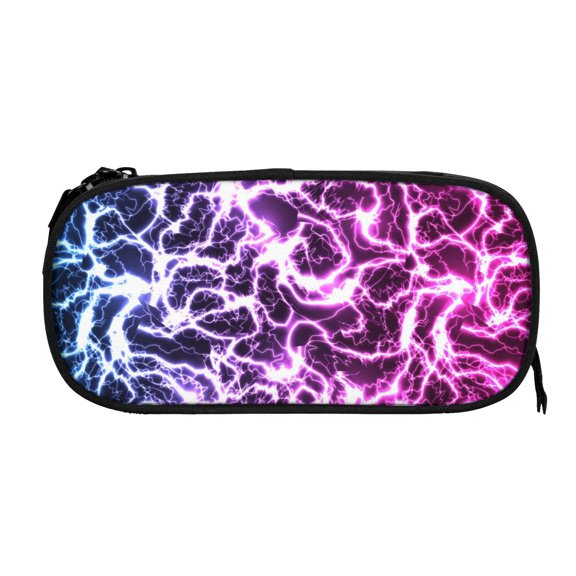 Xecao Blue Lightning print Fanny Pack Belt Bag for Women and Men, Fashionable Waterproof Waist Pack with Adjustable Strap for Traveling, Hiking, Jogging, Cycling