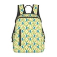 thumbnail image 1 of Xecao Blue Rabbit print Backpack For women men Aesthetic Lightweight Travel Daypack Simple Cute Backpack For Bookbag, 1 of 5