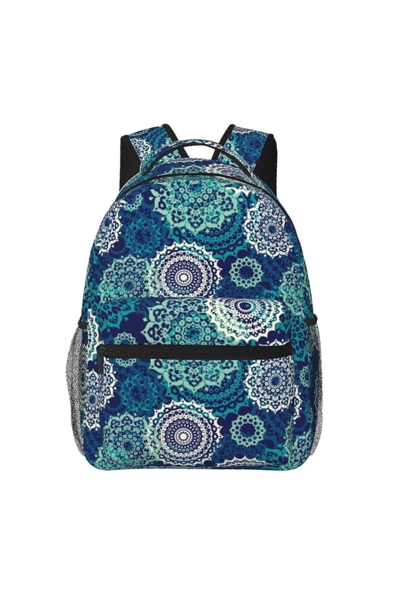 Bohemian Mandala Backpack, a stylish and functional choice for both men and women, is the perfect basic bookbag for college, work, or travel