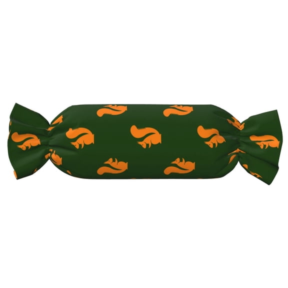 Xecao Bold Squirrel Silhouettes Print+Candy-Inspired Plush Pillow for Men Women Suitable for Beds, Sofas, Game Rooms Drawstring Closure