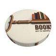 thumbnail image 1 of Xecao Books Key To Knowledge Print Stool Covers Offer Stylish, Washable Protection for PU Round Bar Stools, Perfect for Home or Commercial Use.-, 1 of 7