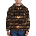 thumbnail image 1 of Xecao Bookshelves Pattern Men's Adult Pullover Hoodie,Hooded Sweatshirt-XX-Large, 1 of 7