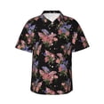 thumbnail image 1 of Xecao Bouquet print Hawaiian shirt - a stylish short-sleeve button-down for men, perfect for casual beach and tropical outings., 1 of 9