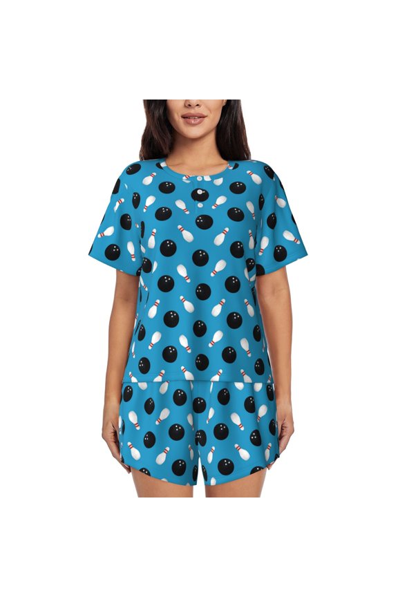 Bowling Balls print Swimsuit for women, Summer-ready, sporty style.Quick-dry fabric. Many sizes & colors.