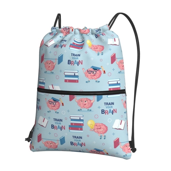 Xecao Brain Training for Drawstring Bags,Pull String Backpack Bags,String Bag Sackpack
