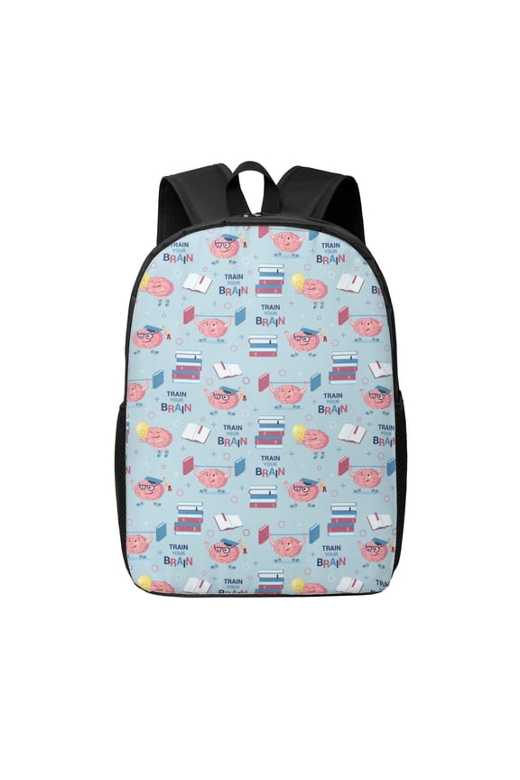 Brain Training print Travel Backpack, Large Computer Backpack for Men Women, College School Rucksack Book Bag
