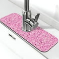 thumbnail image 1 of Xecao Breast Cancer Awareness2 for Kitchen Sink Splash Guard Faucet Mat , Faucet Guard & Draining mat, (15" X 5.5" ), 1 of 7