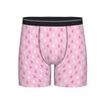 thumbnail image 1 of Xecao Breast Cancer Awareness5 Print Boxer Briefs for Men's Stretch Moisture-Wicking Underwear, Mid-Rise Classics breathable fabric, 1 of 7