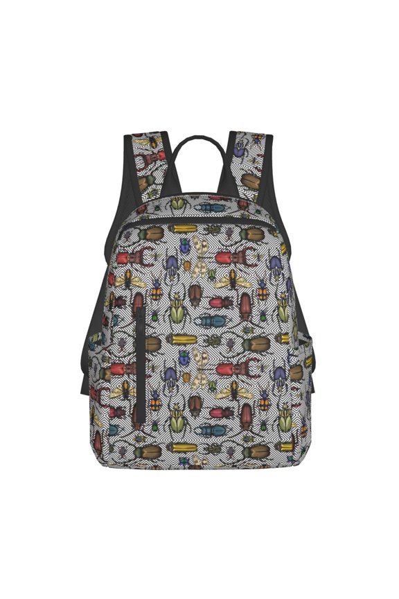 Bright Insects print Backpack For women men Aesthetic Lightweight Travel Daypack Simple Cute Backpack For Bookbag