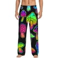 thumbnail image 1 of Xecao Bright Mushrooms Men's Straight Lounge Pajama Pants: The Ultimate in Comfortable Sleepwear, 1 of 9