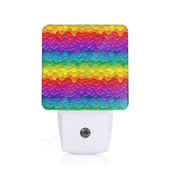 Xecao Bright Rainbow for Night Light - a Wall-mounted LED Fixture with A Dusk-to-dawn Sensor, Ideal for Bedrooms, Bathrooms, Hallways, and Kitchens-UK