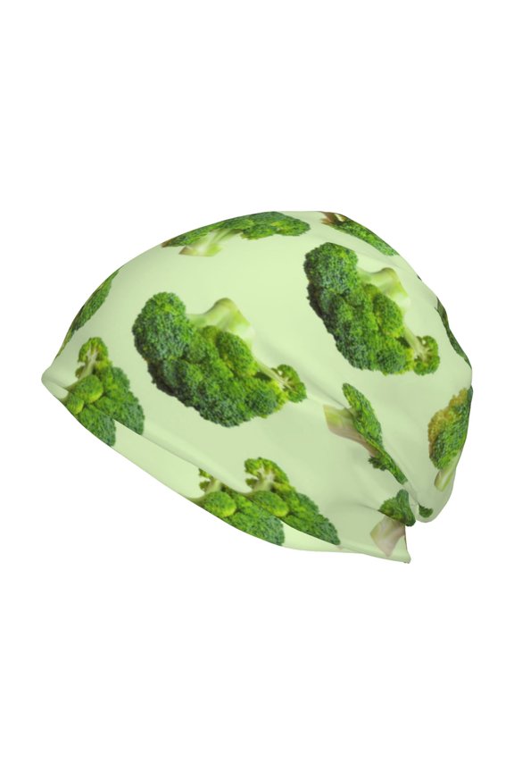 Broccoli 3 Print Knit Hat,Winter Beanie for Men Women, Beanie Soft Warm Ski Stocking Cuffed Cap