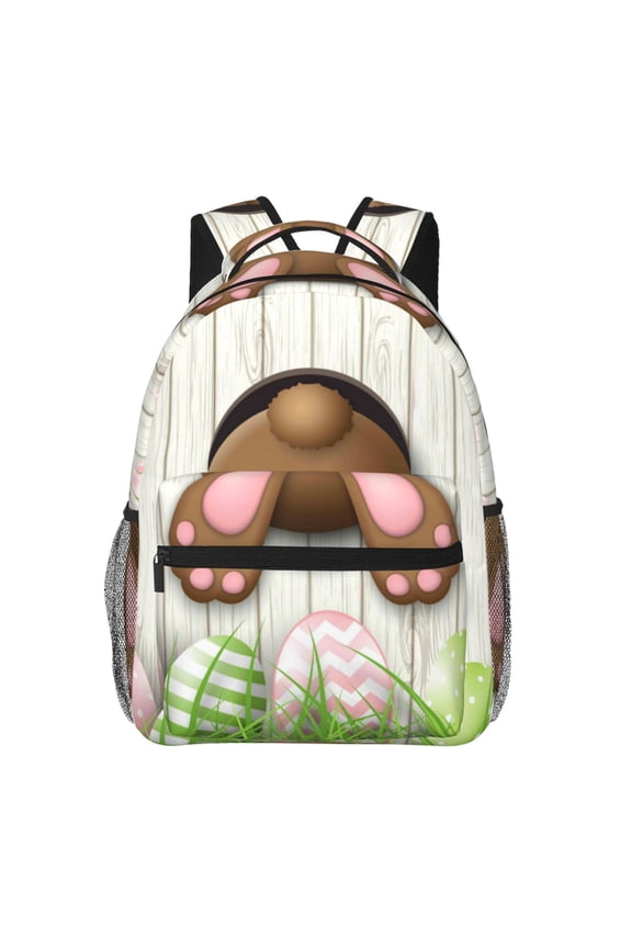 Brown Bunny Backpack, a stylish and functional choice for both men and women, is the perfect basic bookbag for college, work, or travel