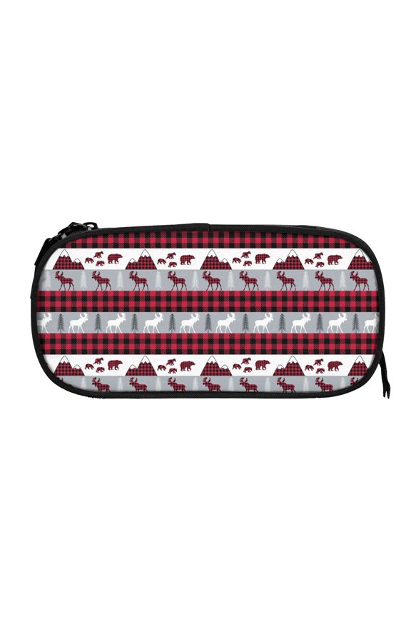 Buffalo Plaid Forest print Fanny Pack Belt Bag for Women and Men, Fashionable Waterproof Waist Pack with Adjustable Strap for Traveling, Hiking, Jogging, Cycling