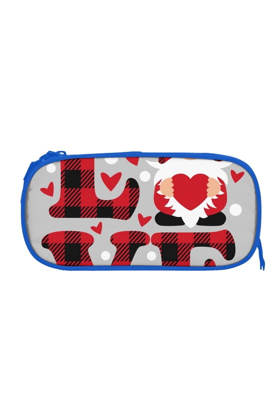 Buffalo Plaid Love And Gnome print Fanny Pack Belt Bag for Women and Men, Fashionable Waterproof Waist Pack with Adjustable Strap for Traveling, Hiking, Jogging, Cycling