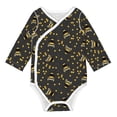 thumbnail image 1 of Xecao Bumblebee Print Baby unisex-baby Cotton Long-sleeve Bodysuits-2 Years, 1 of 6