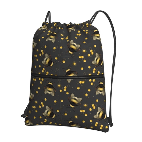 Xecao Bumblebee for Drawstring Bags,Pull String Backpack Bags,String Bag Sackpack